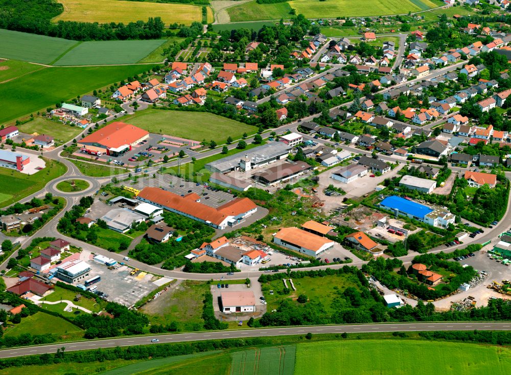 Industriepark Nord von oben - Gewerbegebiet in Industriepark Nord im Bundesland Rheinland-Pfalz, Deutschland