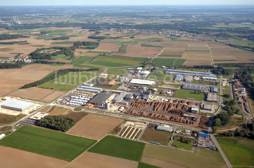 INGOLSTADT von oben - Gewerbegebiet InterPark