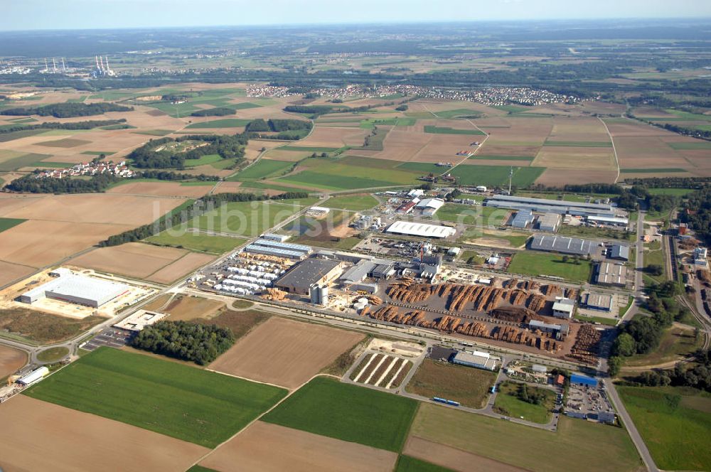 INGOLSTADT aus der Vogelperspektive: Gewerbegebiet InterPark