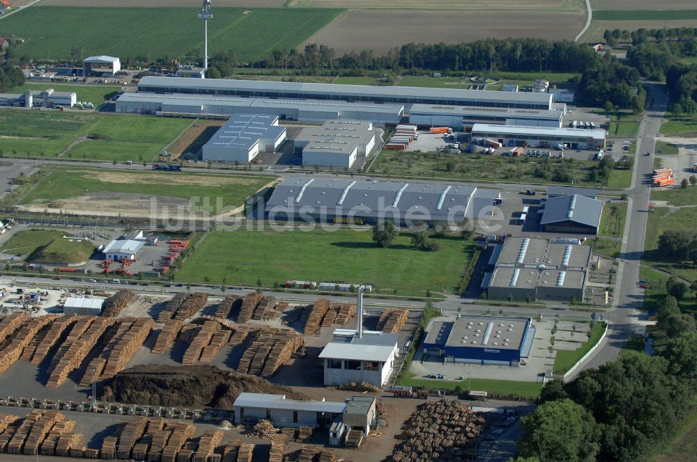 INGOLSTADT aus der Vogelperspektive: Gewerbegebiet InterPark