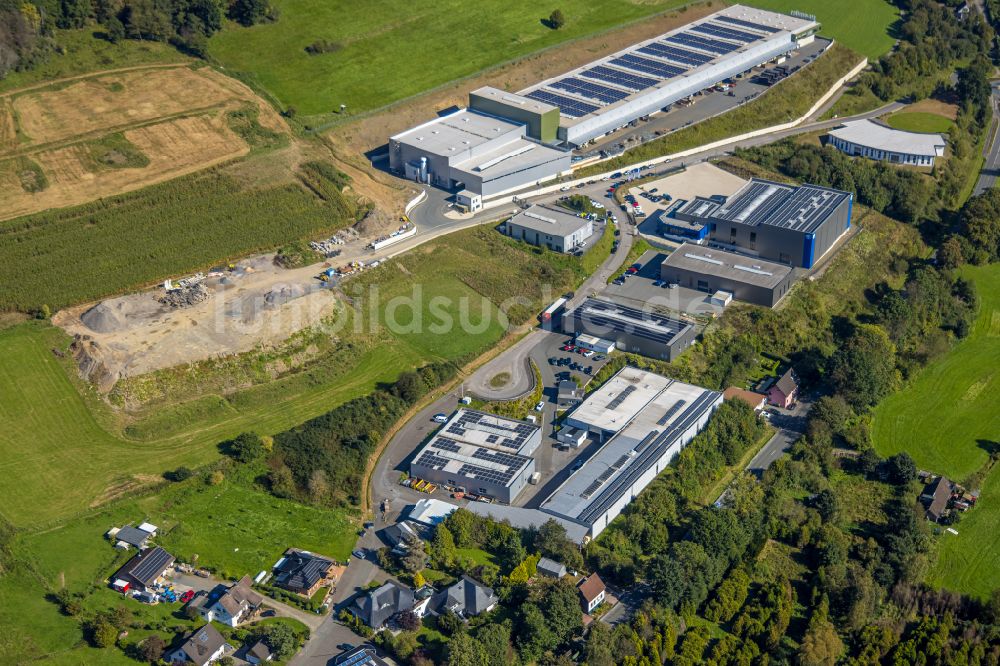 Köbbinghausen von oben - Gewerbegebiet in Köbbinghausen im Bundesland Nordrhein-Westfalen, Deutschland