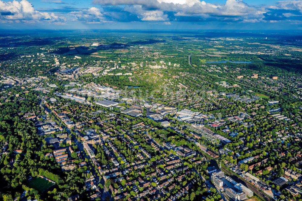 Hamburg aus der Vogelperspektive: Gewerbegebiet Kühnstrasse in Hamburg, Deutschland