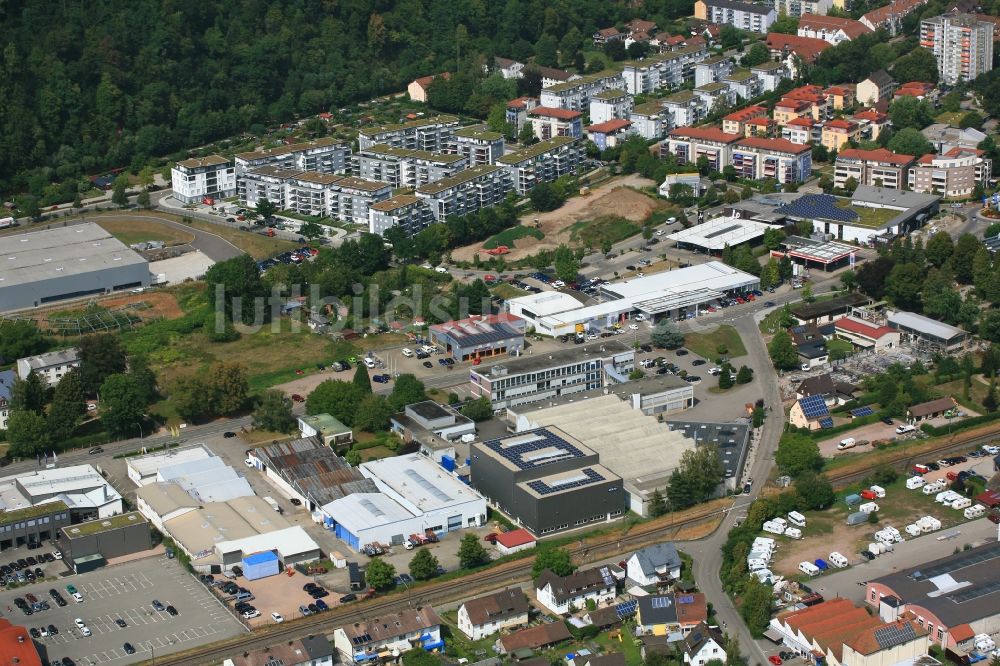 Luftaufnahme Schopfheim - Gewerbegebiet Käppelematt in Schopfheim im Bundesland Baden-Württemberg, Deutschland