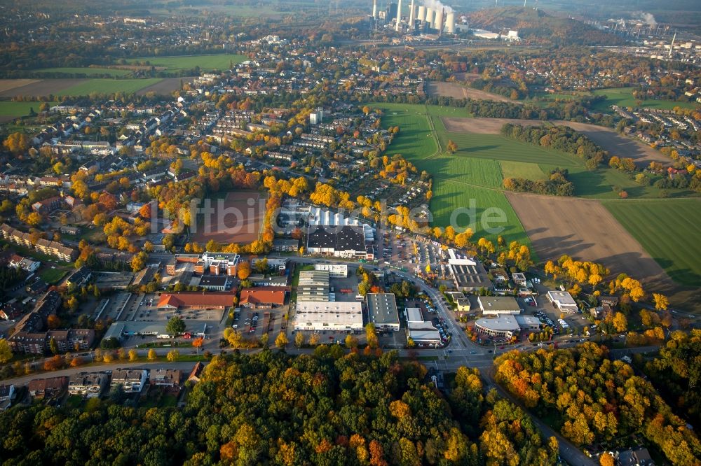 Gladbeck aus der Vogelperspektive: Gewerbegebiet Krusenkamp im Nordosten von Gladbeck im Bundesland Nordrhein-Westfalen