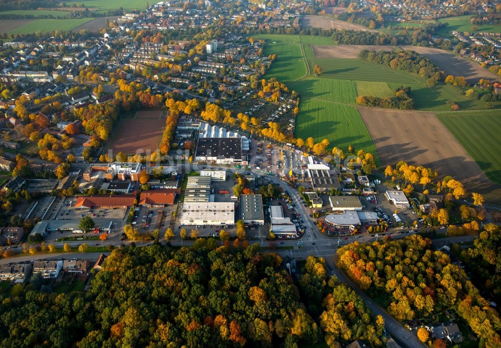 Luftbild Gladbeck - Gewerbegebiet Krusenkamp im Nordosten von Gladbeck im Bundesland Nordrhein-Westfalen