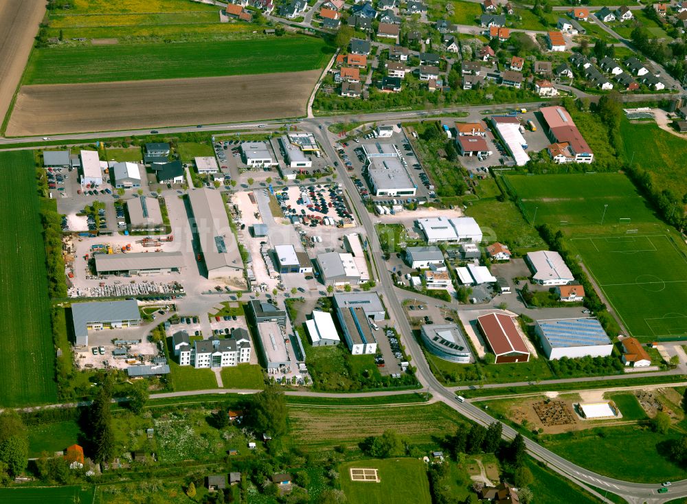 Langenau Von Oben - Gewerbegebiet In Langenau Im Bundesland Baden ...