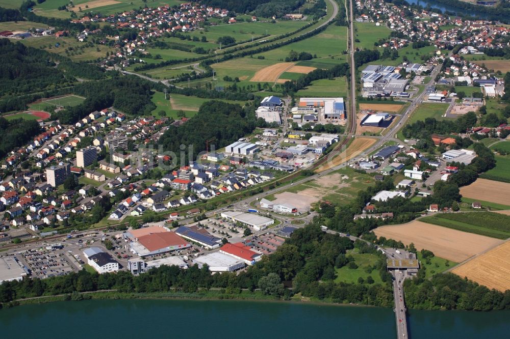 Luftaufnahme Laufenburg - Gewerbegebiet in Laufenburg im Bundesland Baden-Württemberg