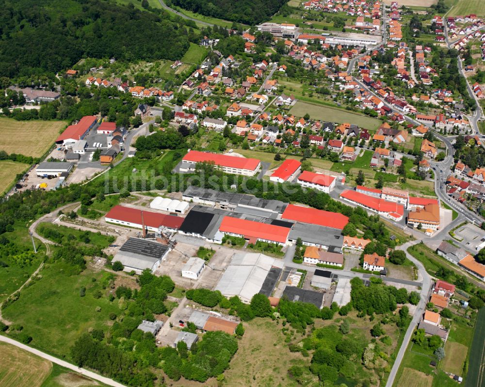 Luftaufnahme Leinefelde-Worbis - Gewerbegebiet in Leinefelde-Worbis im Bundesland Thüringen, Deutschland