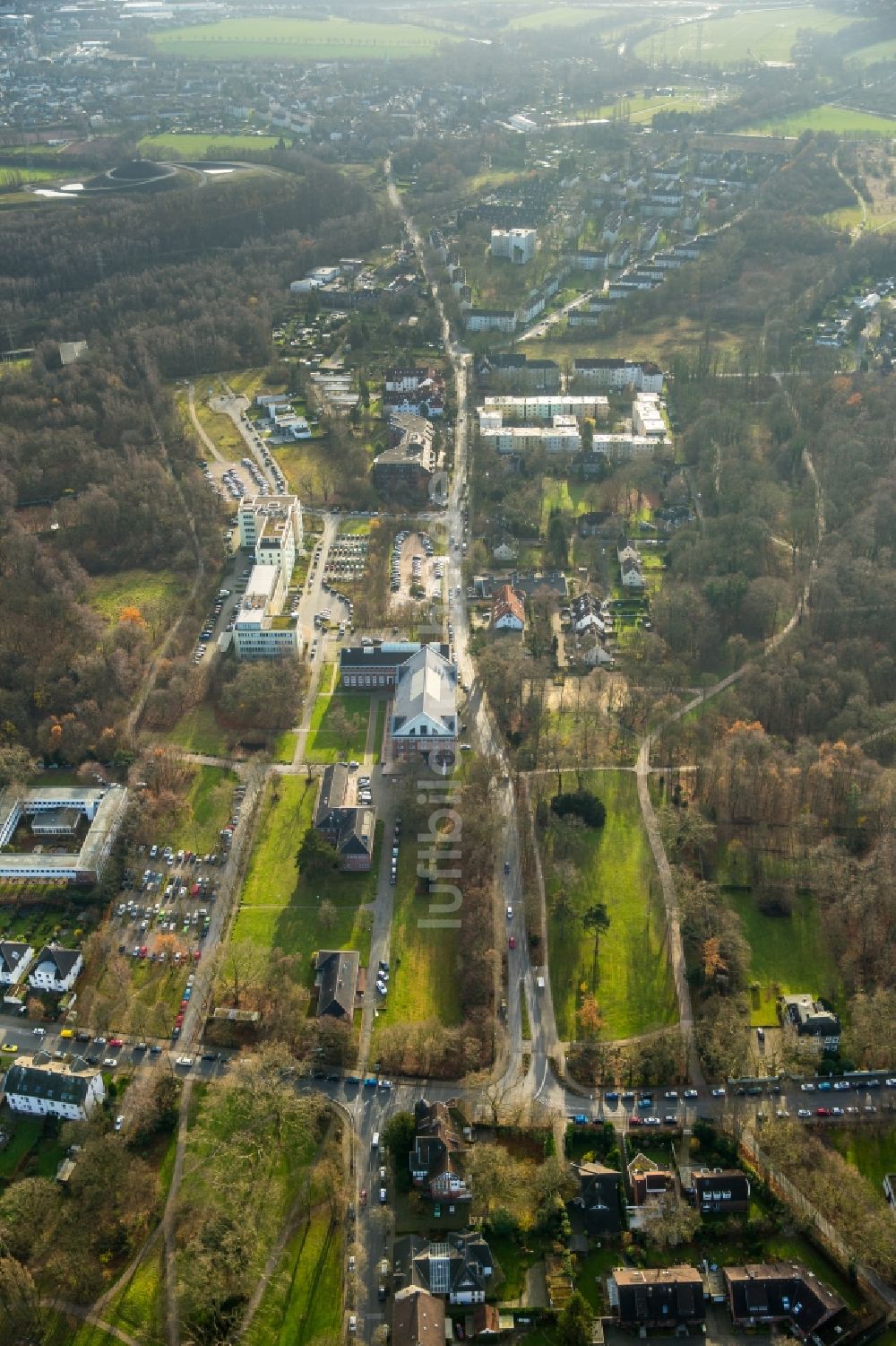 Luftaufnahme Gelsenkirchen - Gewerbegebiet Leithestrasse in Gelsenkirchen im Bundesland Nordrhein-Westfalen