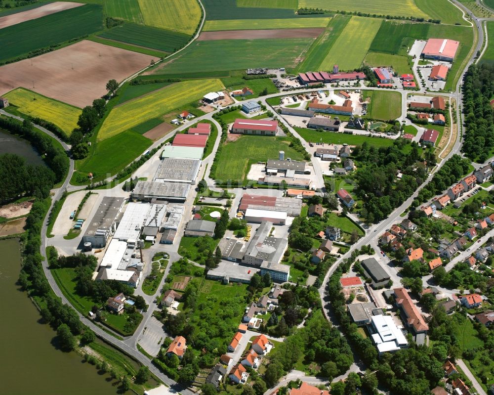 Luftbild Leutershausen - Gewerbegebiet in Leutershausen im Bundesland Bayern, Deutschland