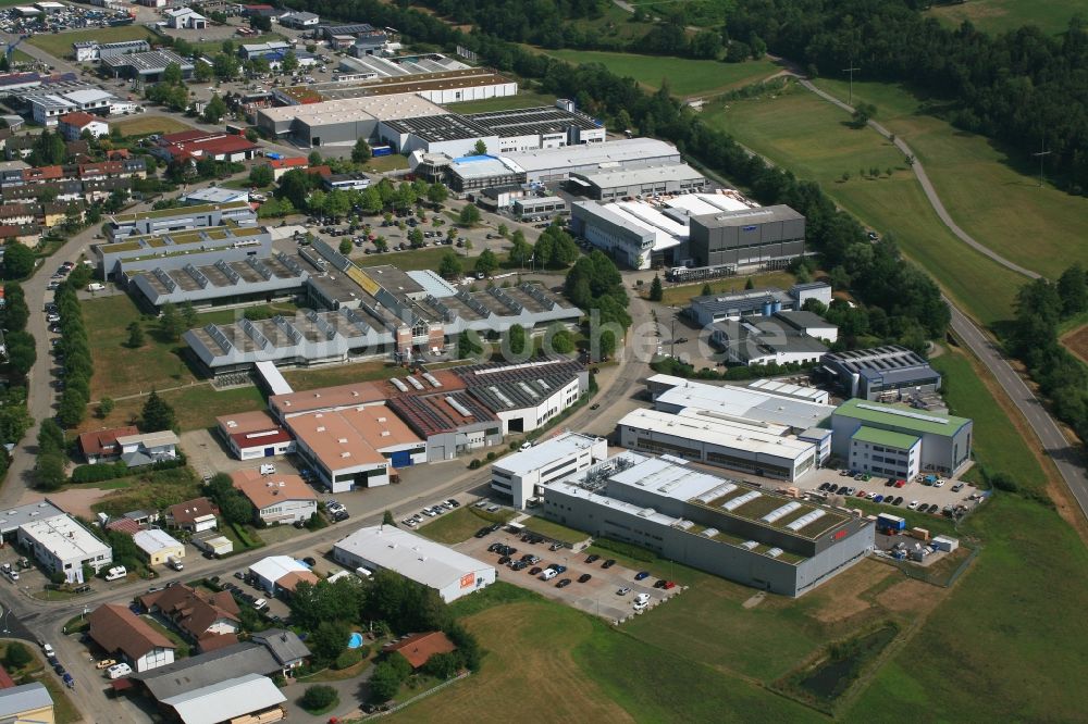 Schopfheim aus der Vogelperspektive: Gewerbegebiet Lus in Schopfheim im Bundesland Baden-Württemberg, Deutschland