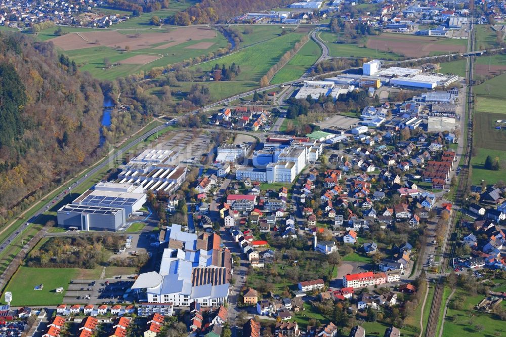 Maulburg aus der Vogelperspektive: Gewerbegebiet in Maulburg im Bundesland Baden-Württemberg, Deutschland