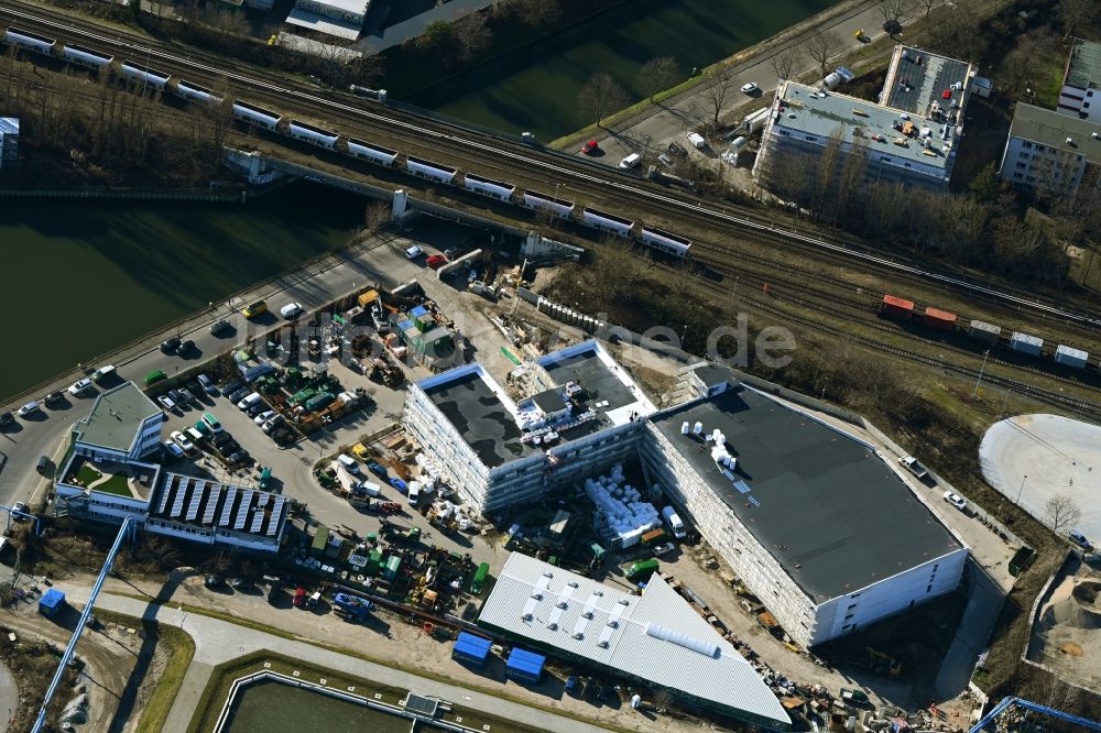 Luftaufnahme Berlin - Gewerbegebiet am Mergenthalerring in Berlin, Deutschland