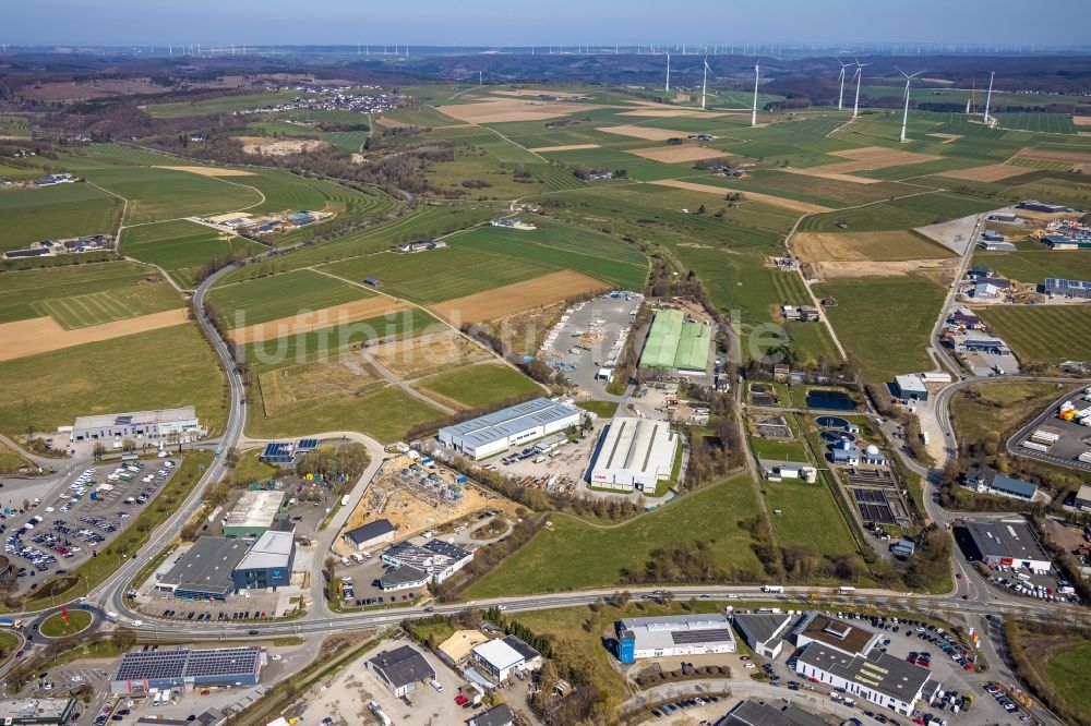 Luftbild Brilon - Gewerbegebiet an der Möhnestraße in Brilon im Bundesland Nordrhein-Westfalen, Deutschland