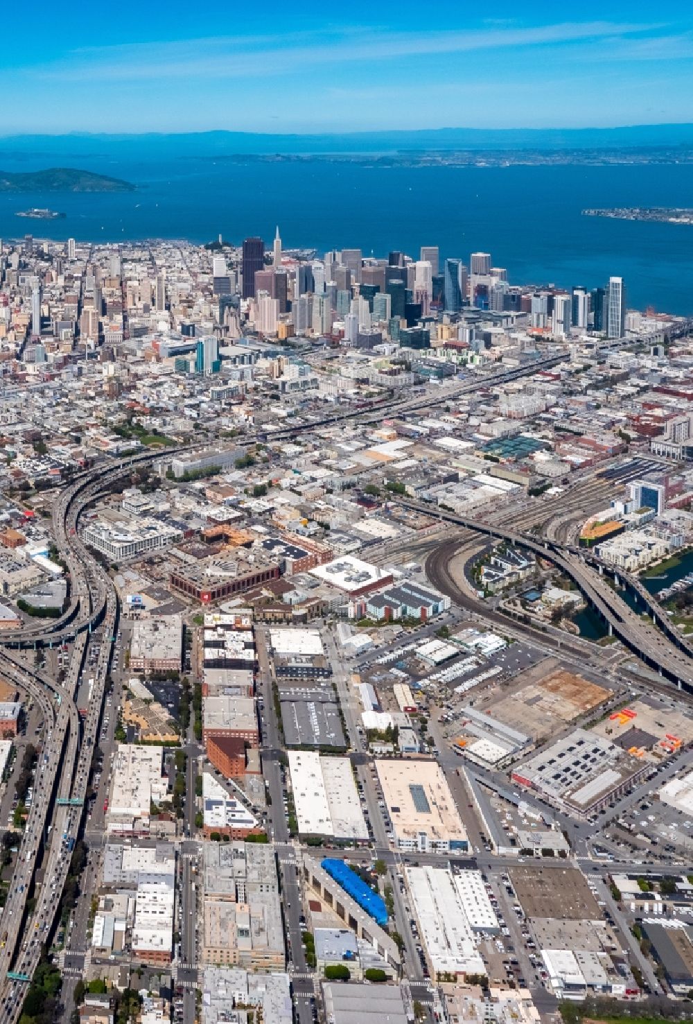 San Francisco aus der Vogelperspektive: Gewerbegebiet Mission District in San Francisco in Kalifornien, USA