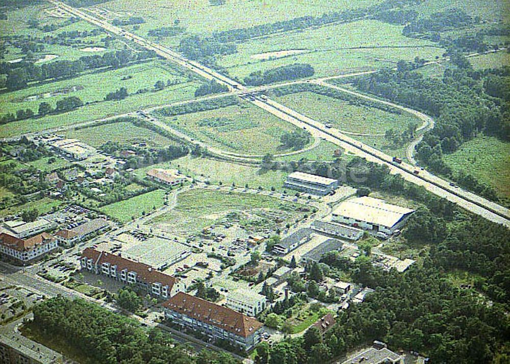 Luftaufnahme Schwarzheide / Brandenburg - Gewerbegebiet - Mitte Schwarzheide