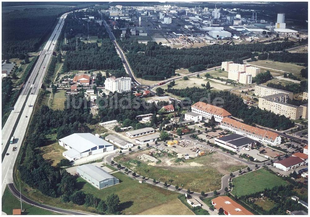 Luftbild Schwarzheide / Brandenburg - Gewerbegebiet - Mitte Schwarzheide