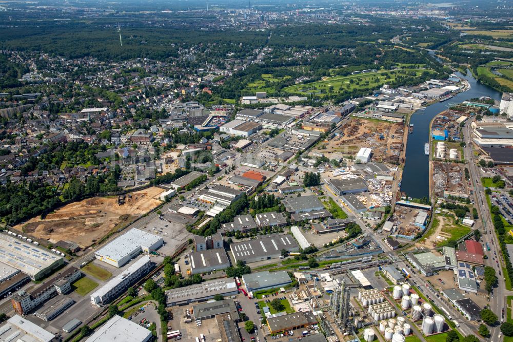 Luftbild Mülheim an der Ruhr - Gewerbegebiet in Mülheim an der Ruhr im Bundesland Nordrhein-Westfalen, Deutschland