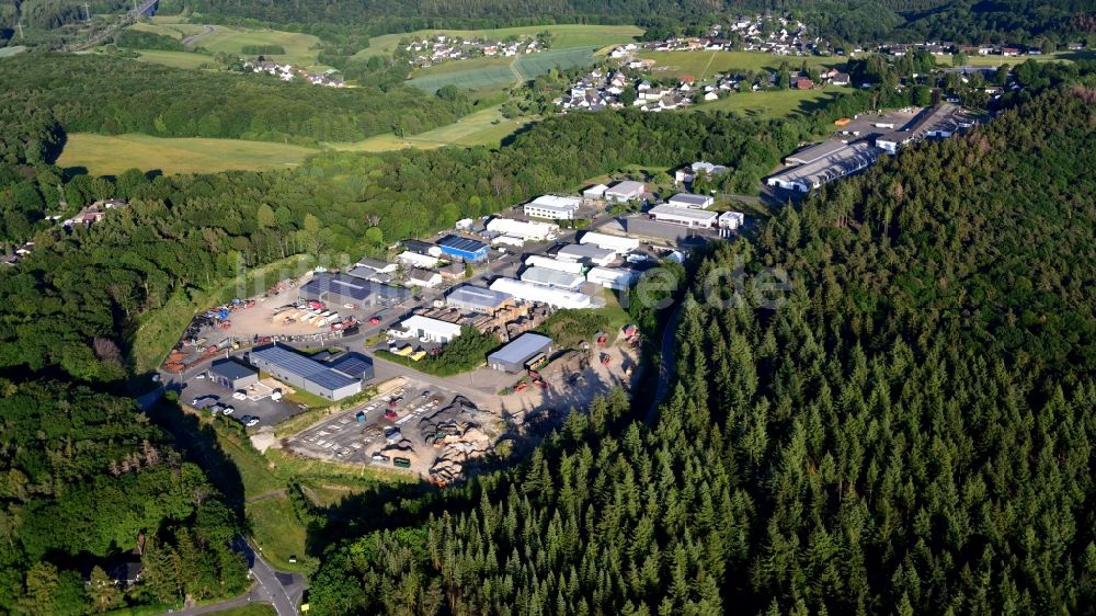 Luftaufnahme Breitscheid - Gewerbegebiet Nassen im Bundesland Rheinland-Pfalz, Deutschland