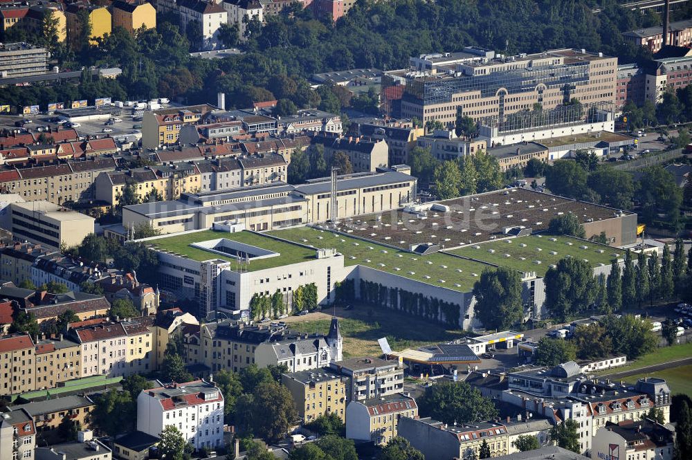 Luftaufnahme Berlin Neukölln - Gewerbegebiet in Neukölln an der Karl-Marx-Straße