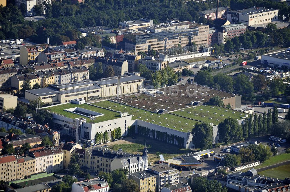 Berlin Neukölln von oben - Gewerbegebiet in Neukölln an der Karl-Marx-Straße