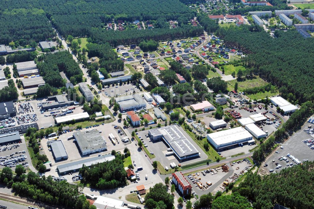 Neuseddin von oben - Gewerbegebiet Neuseddin in Brandenburg