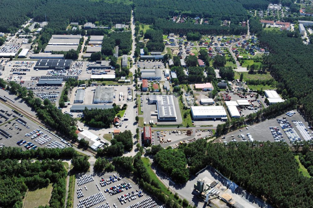 Neuseddin aus der Vogelperspektive: Gewerbegebiet Neuseddin in Brandenburg