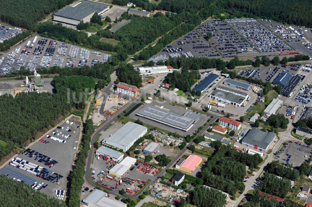 Luftbild Neuseddin - Gewerbegebiet Neuseddin in Brandenburg