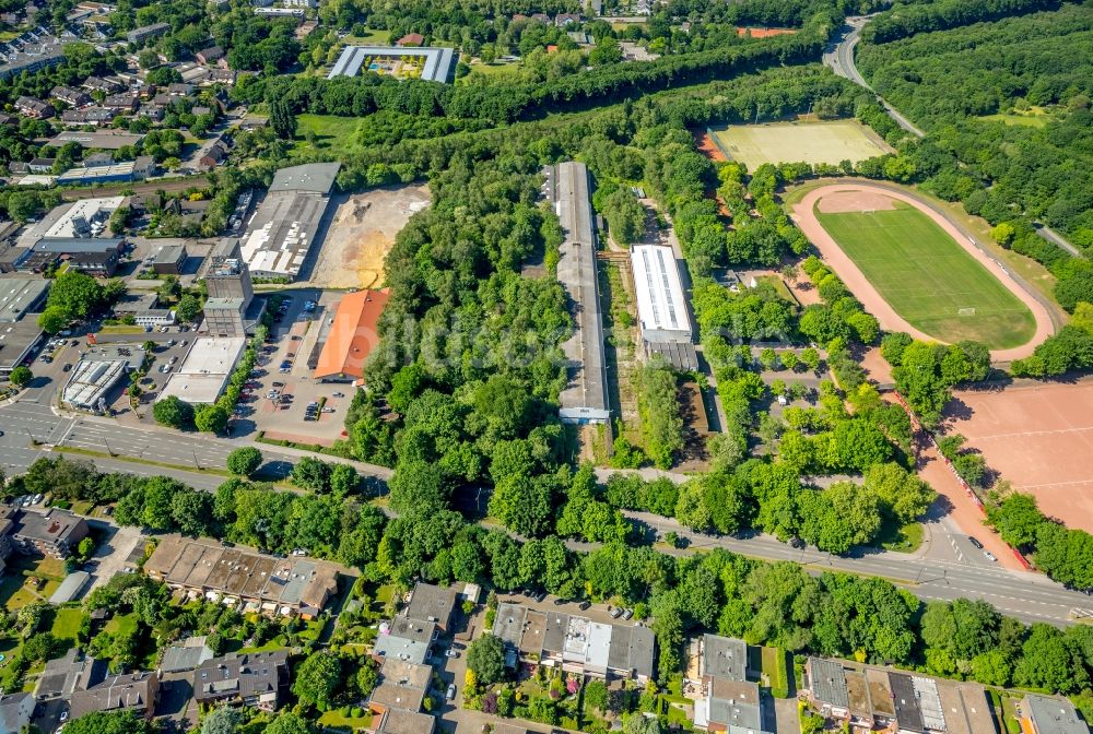 Luftaufnahme Gelsenkirchen - Gewerbegebiet am Nordring in Gelsenkirchen im Bundesland Nordrhein-Westfalen - NRW, Deutschland