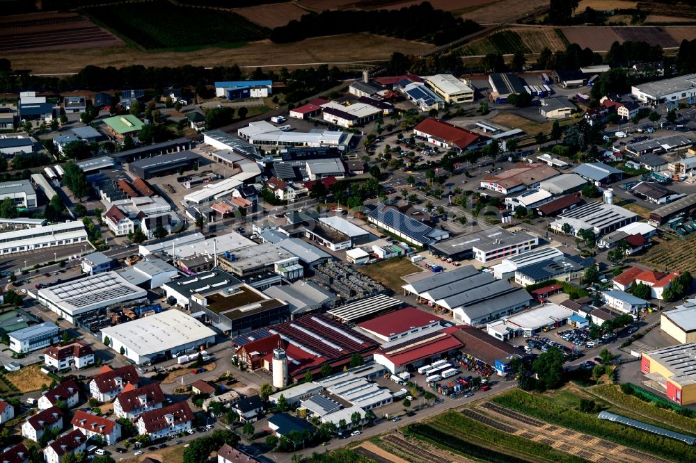 Oberkirch von oben - Gewerbegebiet in Oberkirch im Bundesland Baden-Württemberg, Deutschland