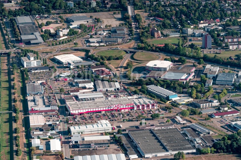 Offenburg von oben - Gewerbegebiet Offenburg West in Offenburg im Bundesland Baden-Württemberg, Deutschland