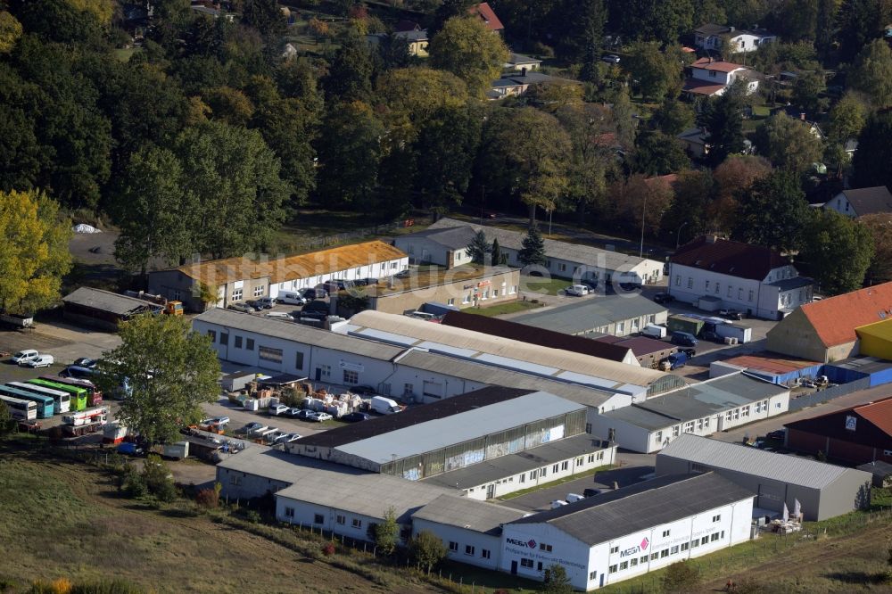 Oranienburg von oben - Gewerbegebiet in Oranienburg im Bundesland Brandenburg