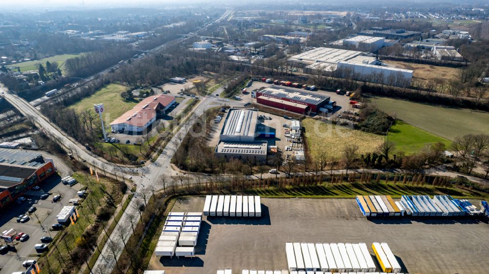 Luftbild Recklinghausen - Gewerbegebiet Ortloh in Recklinghausen im Bundesland Nordrhein-Westfalen, Deutschland