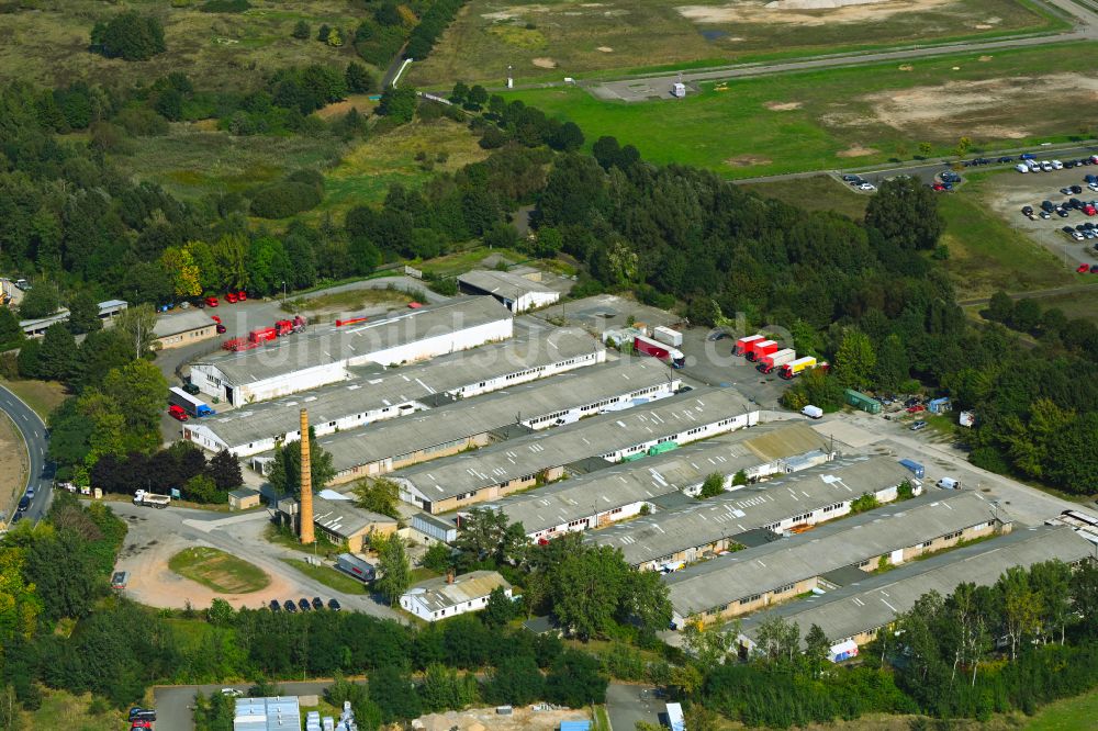 Dresden aus der Vogelperspektive: Gewerbegebiet im Ortsteil Hellerau in Dresden im Bundesland Sachsen, Deutschland