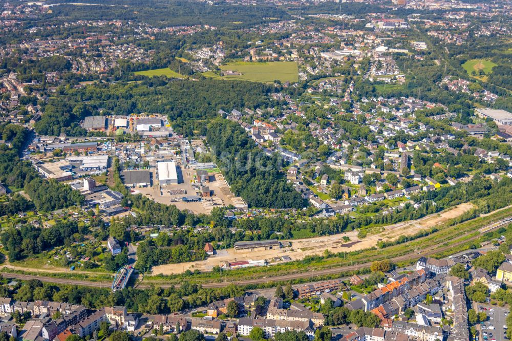 Essen aus der Vogelperspektive: Gewerbegebiet im Ortsteil Kray in Essen im Bundesland Nordrhein-Westfalen, Deutschland