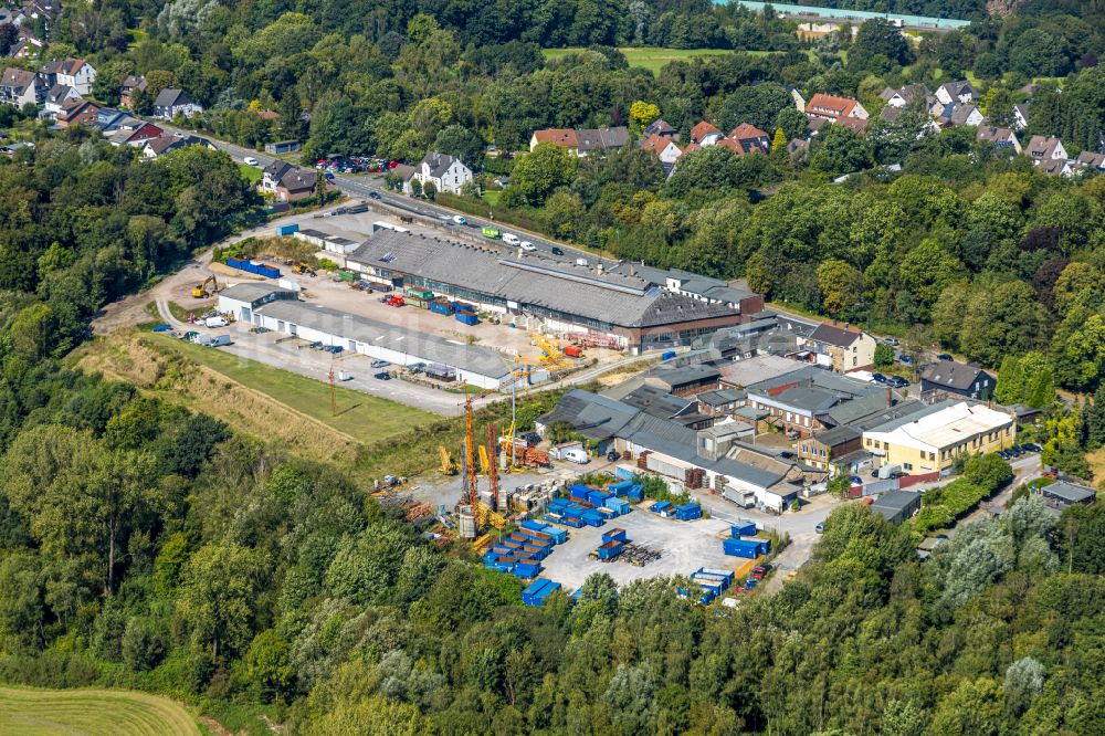 Luftaufnahme Gevelsberg - Gewerbegebiet im Ortsteil Uellendahl in Gevelsberg im Bundesland Nordrhein-Westfalen, Deutschland