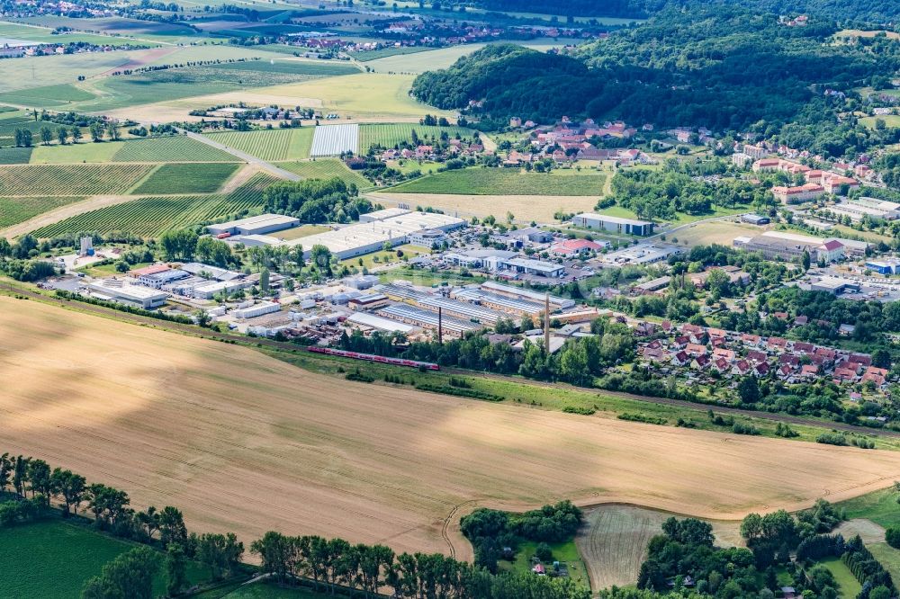 Luftaufnahme Meißen - Gewerbegebiet Ost in Meißen im Bundesland Sachsen, Deutschland