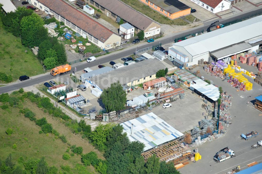 Luftaufnahme Bernau - Gewerbegebiet Pappelallee in Bernau mit dem Hauptsitz der Firma BFB Böttcher Fensterbau GmbH