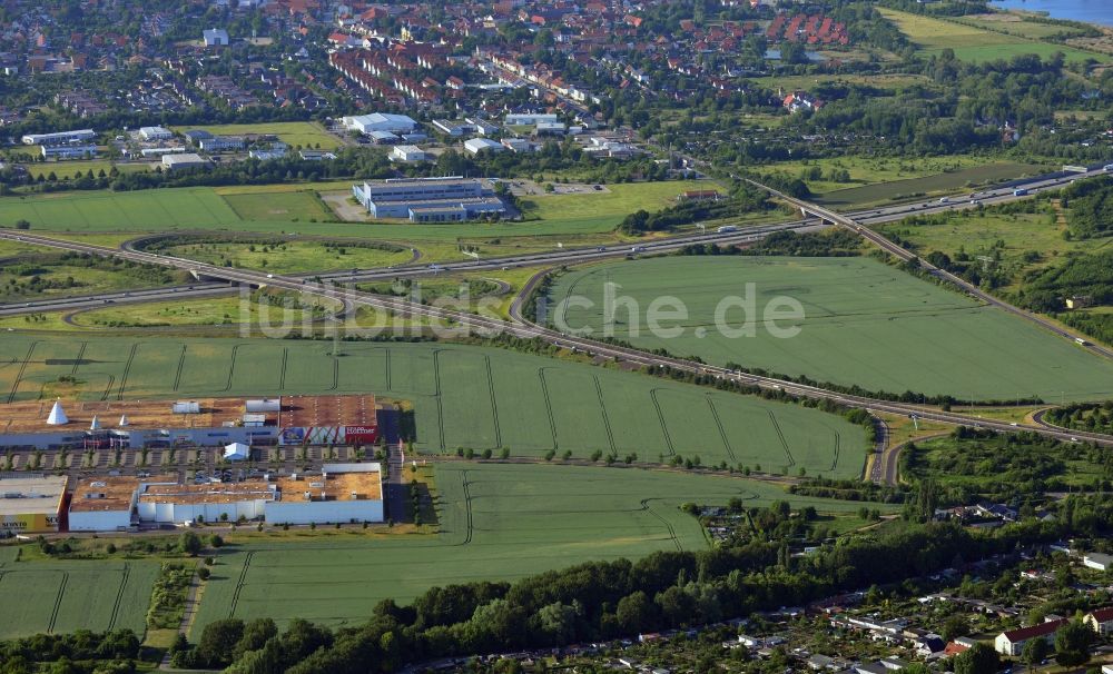 Luftbild Magdeburg - Gewerbegebiet am Pfahlberg in Magdeburg im Bundesland Sachsen-Anhalt