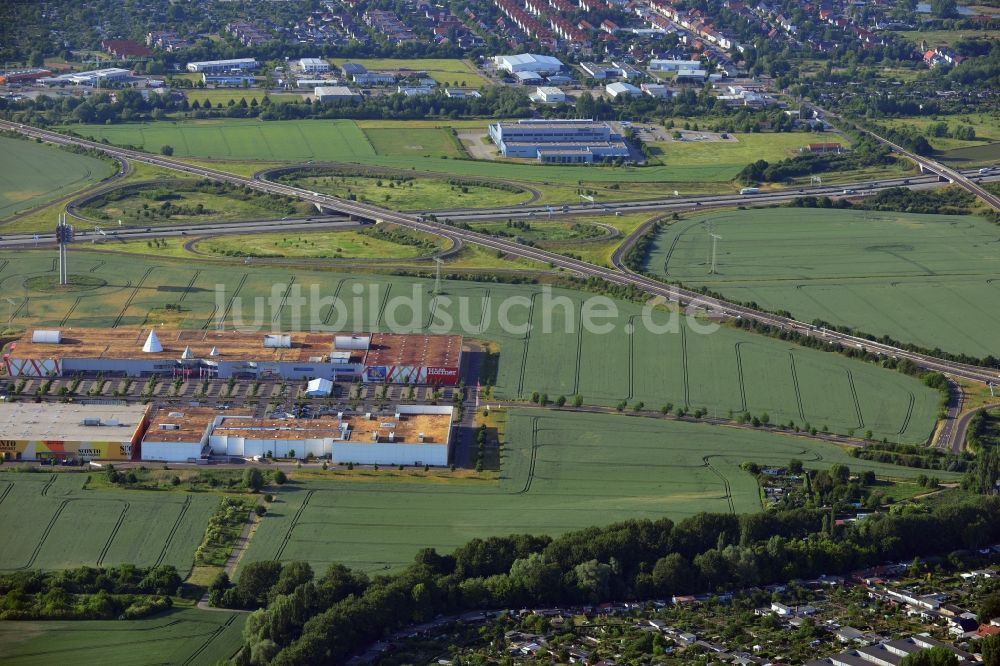 Luftaufnahme Magdeburg - Gewerbegebiet am Pfahlberg in Magdeburg im Bundesland Sachsen-Anhalt