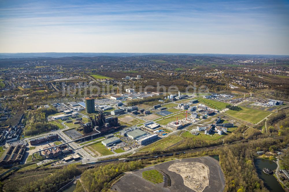 Dortmund aus der Vogelperspektive: Gewerbegebiet Phönix-West im Ortsteil Hörde in Dortmund im Bundesland Nordrhein-Westfalen, Deutschland