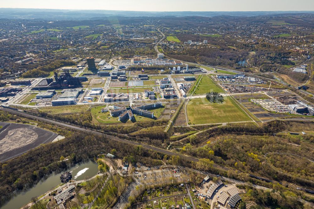 Luftbild Dortmund - Gewerbegebiet Phönix-West im Ortsteil Hörde in Dortmund im Bundesland Nordrhein-Westfalen, Deutschland