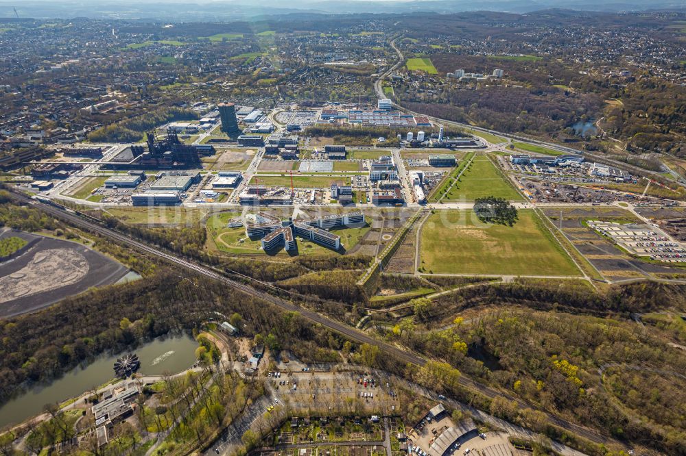 Dortmund aus der Vogelperspektive: Gewerbegebiet Phönix-West im Ortsteil Hörde in Dortmund im Bundesland Nordrhein-Westfalen, Deutschland