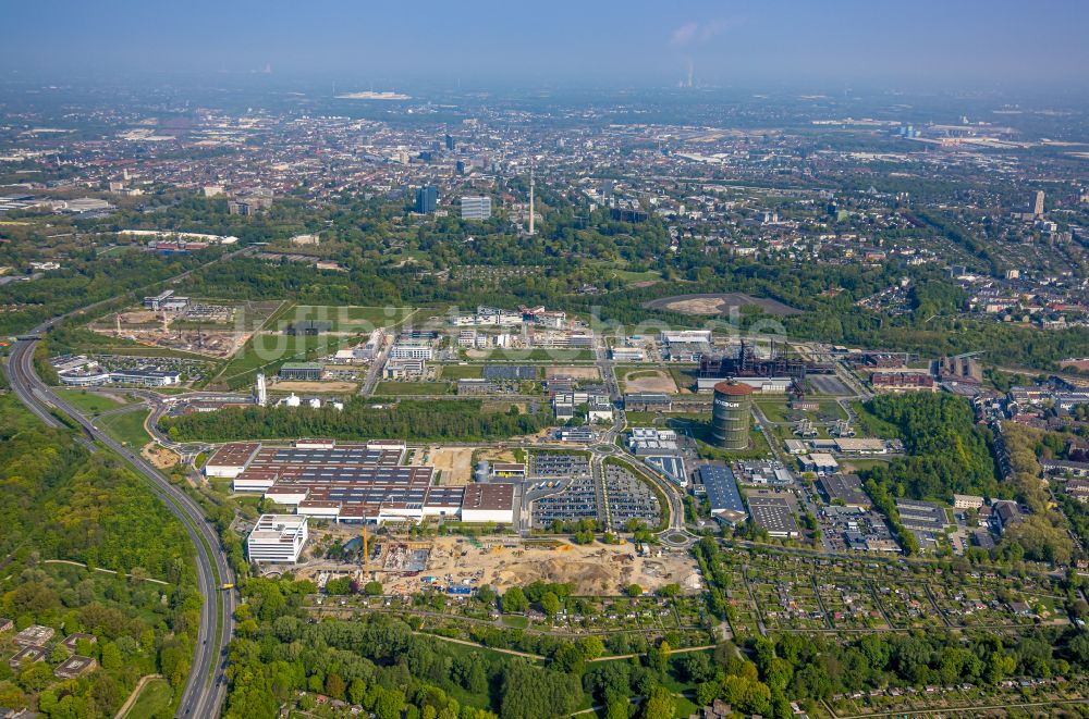 Dortmund aus der Vogelperspektive: Gewerbegebiet Phoenix-West im Ortsteil Hörde in Dortmund im Bundesland Nordrhein-Westfalen, Deutschland