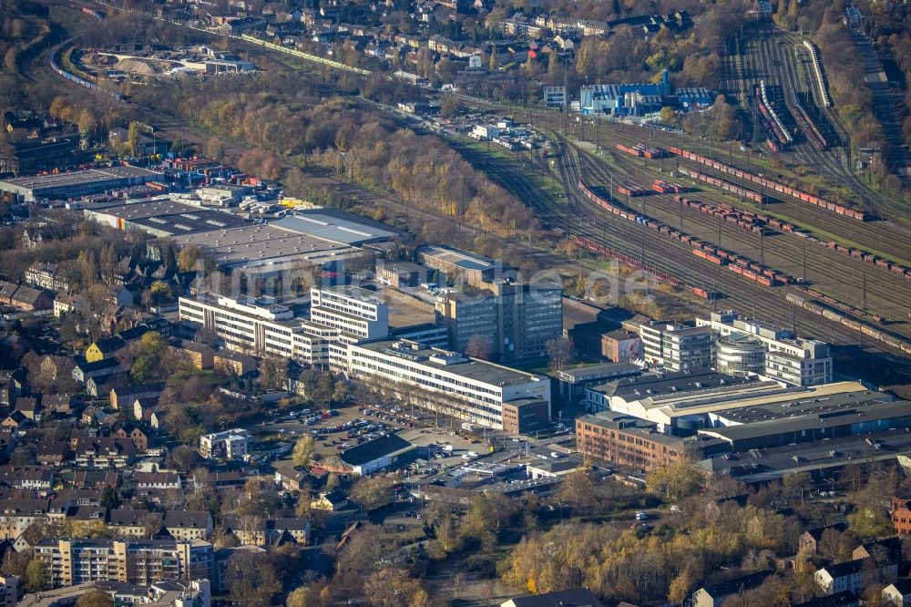 Luftaufnahme Oberhausen - Gewerbegebiet des Quartier231 mit Logistik- und Bürogebäuden entlang der Duisburger Straße in Oberhausen im Bundesland Nordrhein-Westfalen, Deutschland