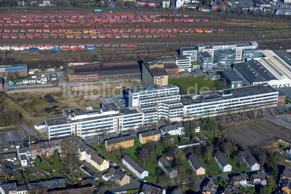 Oberhausen von oben - Gewerbegebiet Quartier231 in Oberhausen im Bundesland Nordrhein-Westfalen, Deutschland