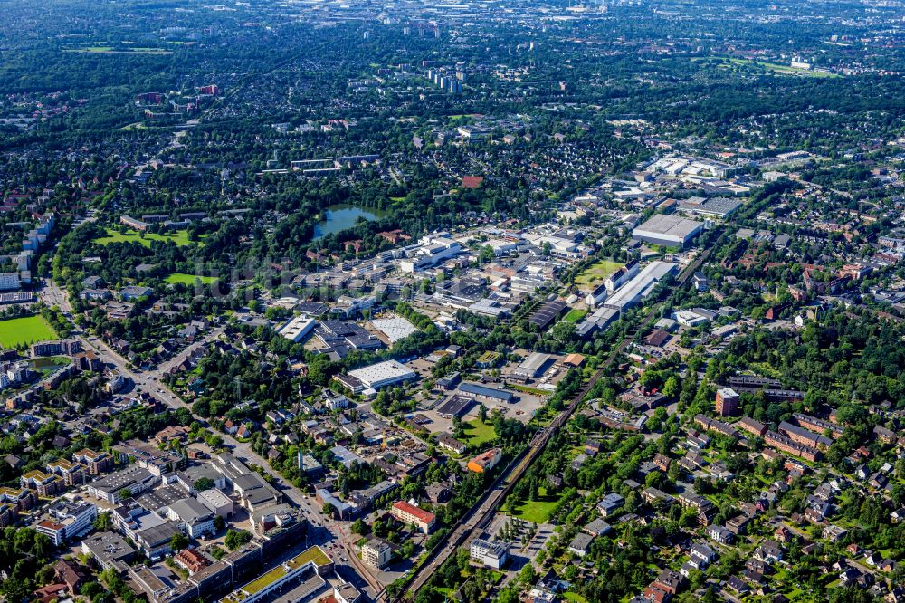 Luftbild Hamburg - Gewerbegebiet Rahlau in Hamburg, Deutschland