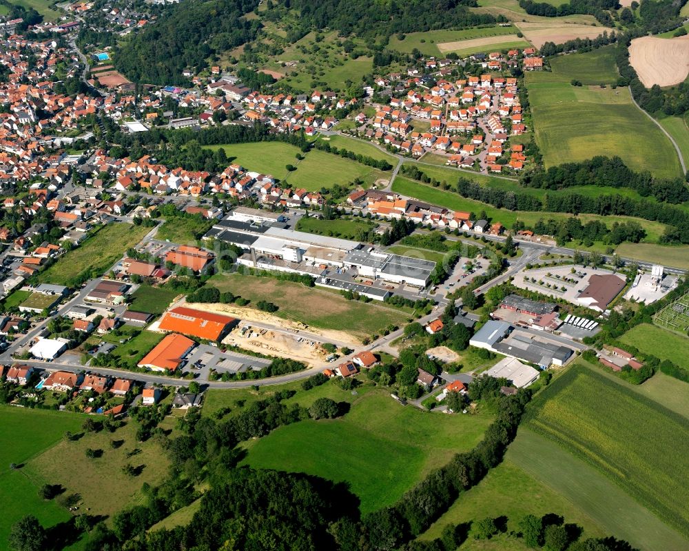 Reichelsheim (Odenwald) von oben - Gewerbegebiet in Reichelsheim (Odenwald) im Bundesland Hessen, Deutschland