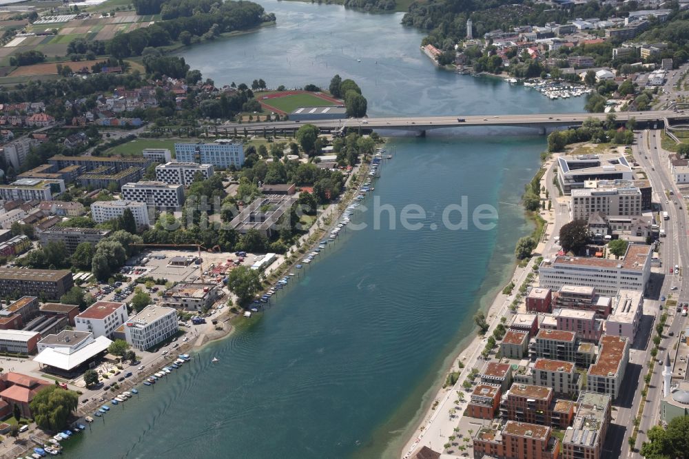 Konstanz von oben - Gewerbegebiet Reichenaustrasse in Kontanz in Baden-Württemberg