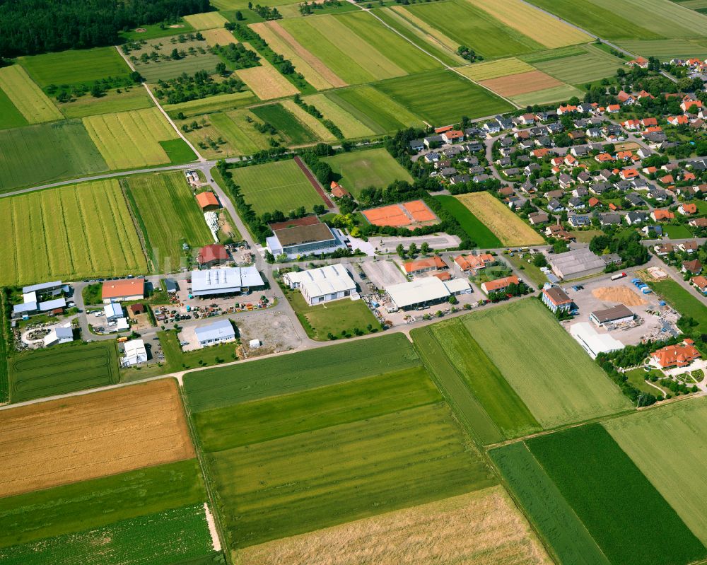 Luftaufnahme Remmingsheim - Gewerbegebiet in Remmingsheim im Bundesland Baden-Württemberg, Deutschland